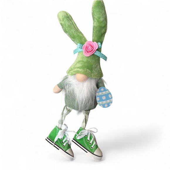 Hobby Lobby Other - Green Bunny Fabric Table Top Gnome